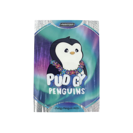 Pudgy Penguin #635 Aurora Refraction 108/145 - Kakawow Phantom Pudgy Penguins Collectible Cards Series 1