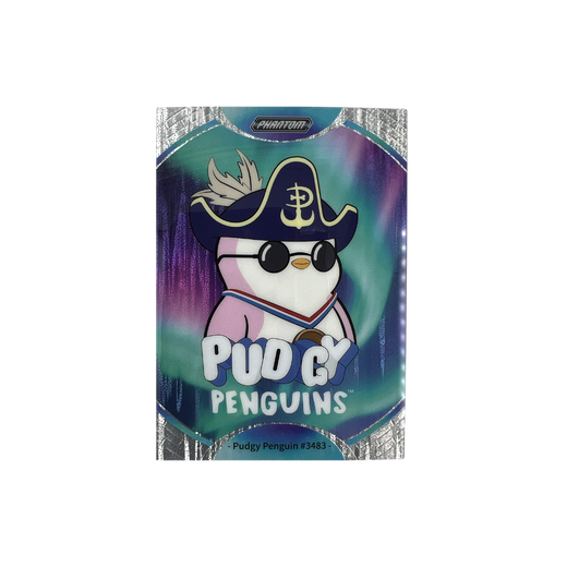 Pudgy Penguin #3483 Aurora Refraction 133/145 - Kakawow Phantom Pudgy Penguins Collectible Cards Series 1