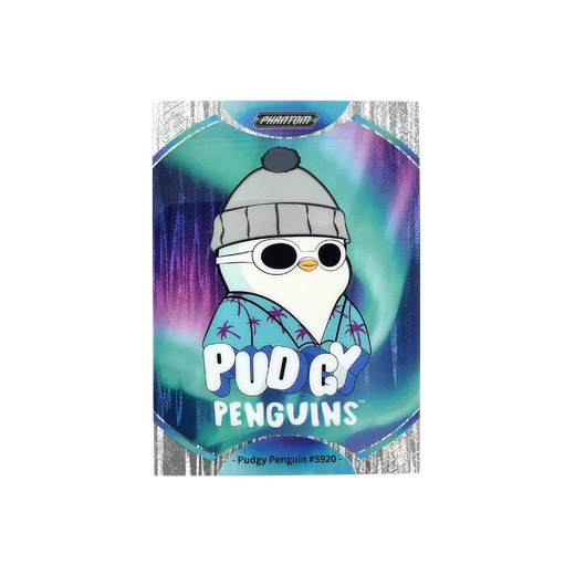 Pudgy Penguin #5920 Aurora Refraction 96/145 - Kakawow Phantom Pudgy Penguins Collectible Cards Series 1