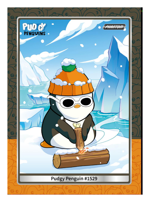 Pudgy Penguin #1529 Versatile - Kakawow Phantom Pudgy Penguins Collectible Cards Series 1