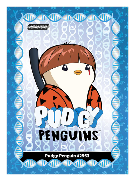 Pudgy Penguin #2963 Gene Heretic 179/385 - Kakawow Phantom Pudgy Penguins Collectible Cards Series 1