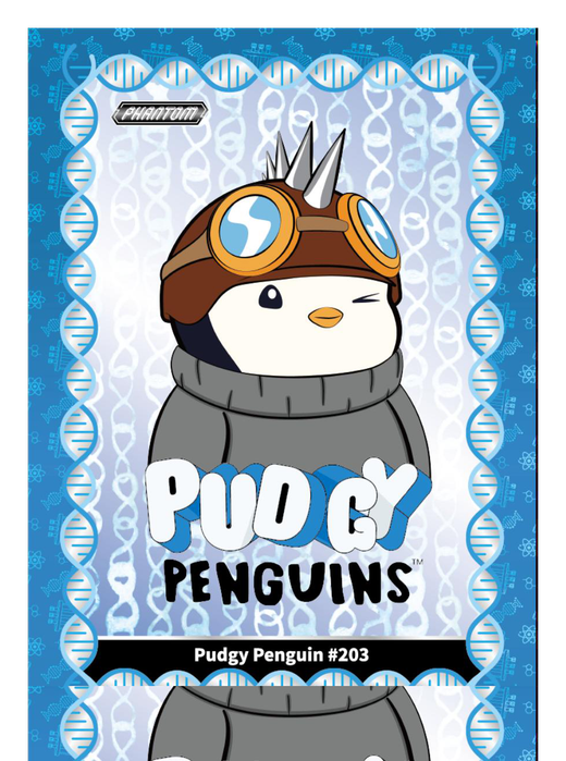 Pudgy Penguin #203 Gene Heretic 173/385 - Kakawow Phantom Pudgy Penguins Collectible Cards Series 1