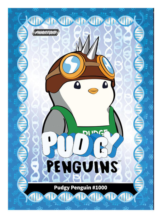 Pudgy Penguin #1000 Gene Heretic 332/385 - Kakawow Phantom Pudgy Penguins Collectible Cards Series 1
