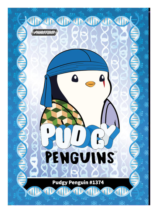 Pudgy Penguin #1374 Gene Heretic 241/385 - Kakawow Phantom Pudgy Penguins Collectible Cards Series 1