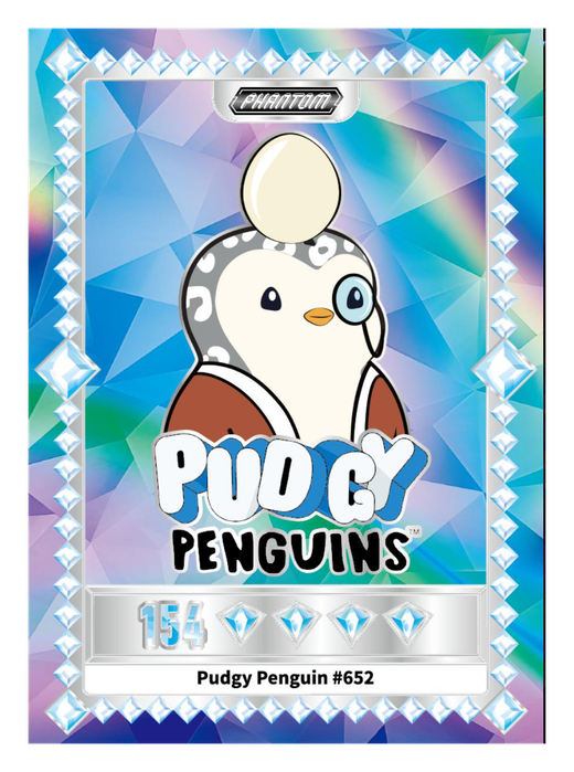 Pudgy Penguin #652 Dazzling Power 65/255 - Kakawow Phantom Pudgy Penguins Collectible Cards Series 1