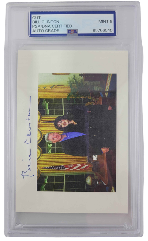 Bill Clinton Signed Photo (Authentic Signature) PSA 9