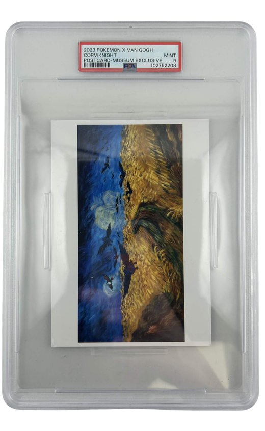 Pokemon - 2023 Corviknight Postcard-Museum Exclusive # X Van Gogh Postcard PSA 9 Fair Drop Entry