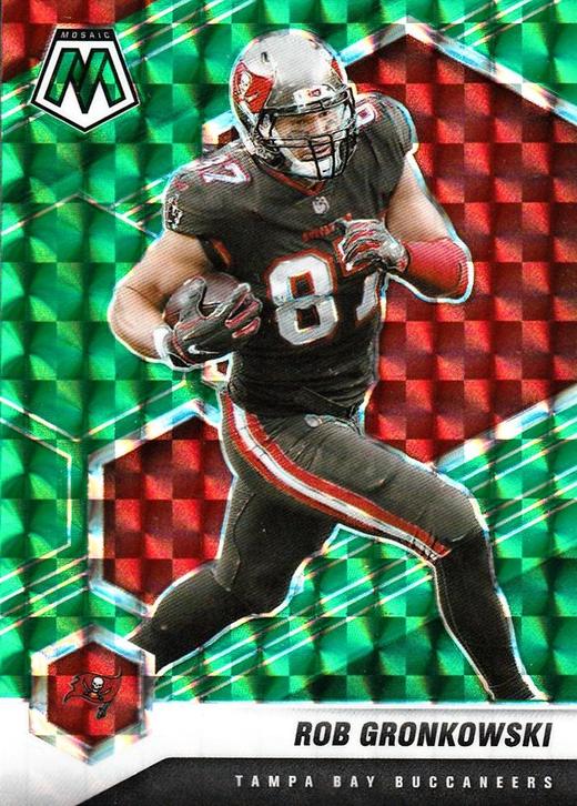 Rob Gronkowski Green Mosaic - 2021 Panini Mosaic NFL