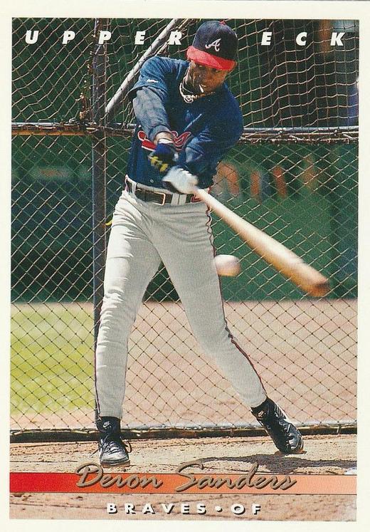 Deion Sanders - 1993 Upper Deck Series 1 Baseball