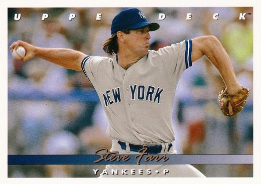 Steve Farr - 1993 Upper Deck Series 1 Baseball