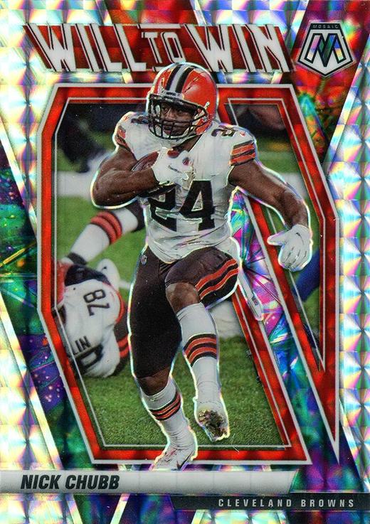Nick Chubb Wil to Win Mosaic - 2021 Panini Mosaic NFL