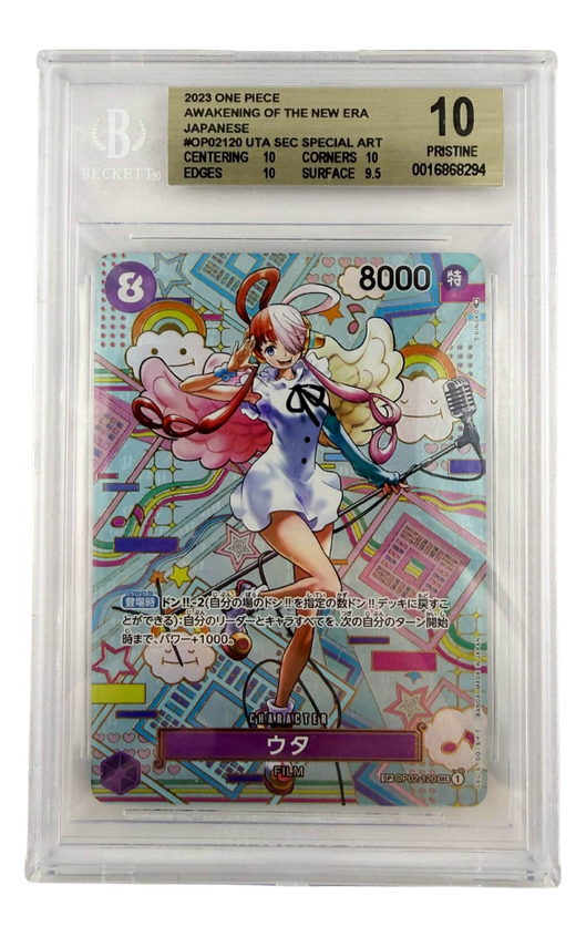 One Piece - 2023 Uta SP PAR One Piece Awakening of the New Era Japanese BGS 10 Fair Drop Entry